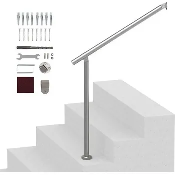 VEVOR Poręcz Wejściowa 835x80x923MM Schody Zewnętrzne Stal Nierdzewna