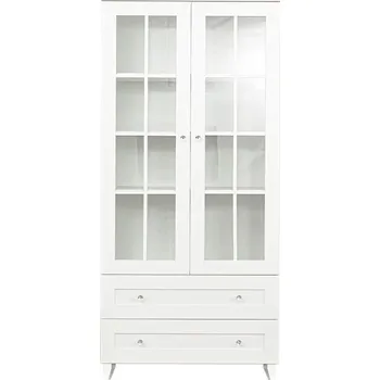 Šatní skříň Vitrína MA08-BI, Majorka bílá matná, 90 x 194&nbsp;x 44 cm