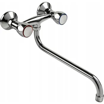 Vodovodní baterie Nástěnná umyvadlová baterie Balletto stříbrná