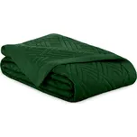 Tmavě zelený prošívaný přehoz z mikrovlákna 220x240 cm Ophelia – Restilo ID_1672854