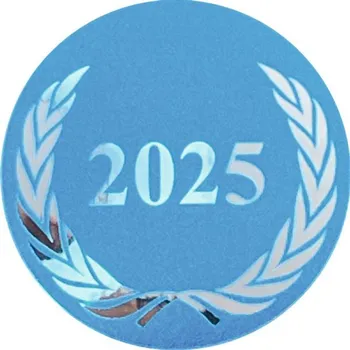 Poháry Bauer Emblém modrý metalický EM03, 2,5cm | Čísla