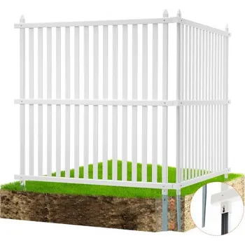 Plot VEVOR Vinylové plotové panely na ochranu soukromí 48" Š x 48" V, plot na klimatizaci, venkovní plotové zástěny na odpadkový koš, kryt bazénového vybavení, sada pásových panelů na ochranu soukromí (2 panely)