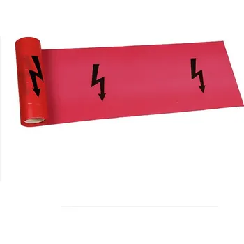 Výstražná páska Fe Produkt Fólie výstražná červená - ELEKTŘINA 22cm x 20m