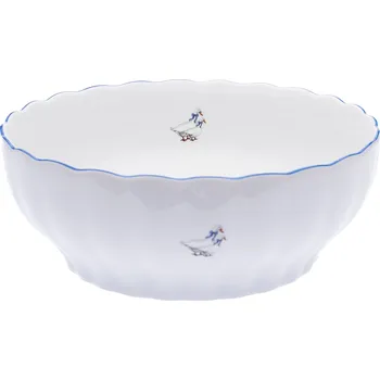 Český porcelán, a.s., Dubí Mísa válcová, 24 cm, husy, Český porcelán