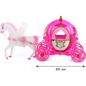 Panenka VELKÝ KOČÁR PANENKA CHODÍCÍ KŮŇ ZVUKY SVĚTLA 315