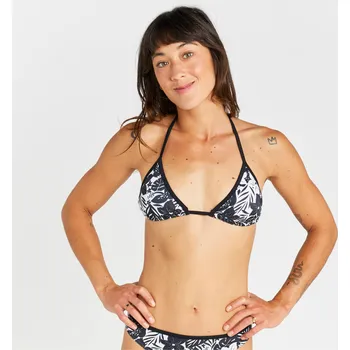 Dámské plavky OLAIAN Dámské plavky horní díl s posuvnými trojúhelníky Mae Borneo 44 BEZBARVÁ|ČERNÁ
