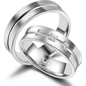 Prsten MARRYA® Pánský snubní prsten Stříbro 925 - velikost 62 - SI-04P-62