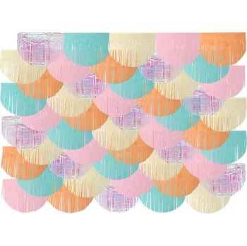 Party dekorace Folat Závěsné pozadí pastelové 2x2 m