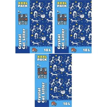 Podestýlka pro kočku HUHUbamboo Huhu Bamboo silikón 3 x 18 l