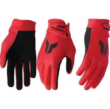 Moto rukavice Motokrosové / enduro / mtb rukavice THOR LAUNCHMODE RED barva bílá/červená/modrá