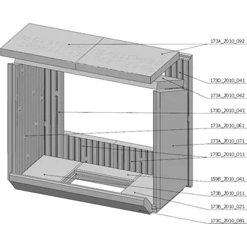 Krbová vložka Romotop Šamotová komora komplet