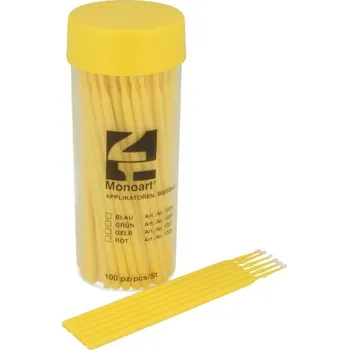 Dentální hygiena Euronda Monoart aplikátory, 100 ks Barva: Žlutá