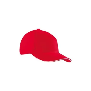 Kšiltovka Myrtle beach Unisex kšiltovka MB024 Red-White one size