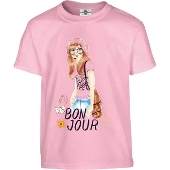 Pánské oblečení Tričko Bonjour | Dívka Druh: Dětské, Barva: Růžová, Velikost: 110-XS