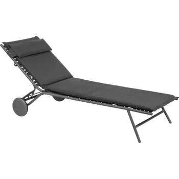 Zahradní lehátko Opalovací lehátko Lafuma Mobilier BAYANNE šedá Onyx