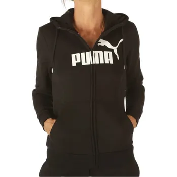Pánské oblečení Puma bluza ESS Logo Full-Zip Hoodie FL Puma B 586806 01 XS Velikost: S