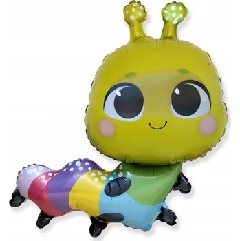 Balónek Fóliový balónek Flexmetal Barevná housenka 61 cm (24")