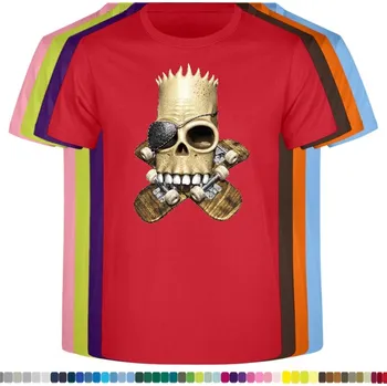 Dětská móda detske-levne-bavlnene-tricko-potisk-pirat-skate Barva: Red - červená, velikost: 152