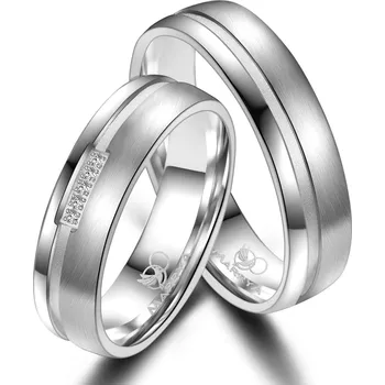 Prsten MARRYA® Pánský snubní prsten Stříbro 925 - velikost 66 - SI-10P-66