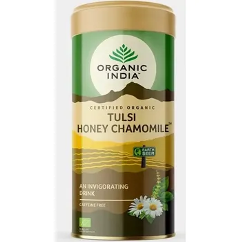 Čaj Tulsi med+heřmánek BIO, plech 100 g