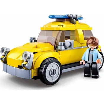 Stavebnice Sluban Model Bricks Volksauto žluté 176 dílků + 1 figurka (stavebnice)