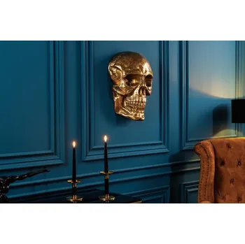Obraz Nástěnná dekorace - Skull, zlatá