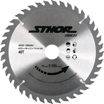 Pilový kotouč Sthor Kotouč na dřevo 210 x 30 mm 40z, TO-08831