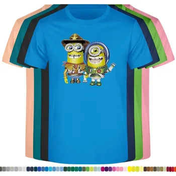 detske-levne-bavlnene-tricko-potisk-mimon-Woody-Buzz Barva: Azure - azurově modrá, velikost: 116