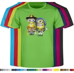 detske-levne-bavlnene-tricko-potisk-mimon-Woody-Buzz Barva: Lime - limetková, velikost: 104