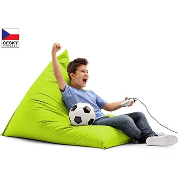 Sedací pytel CrazyShop CRAZYSHOP TRIANGL M, neonově zelená