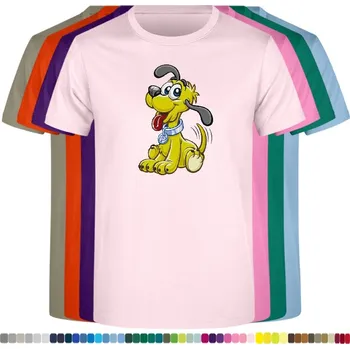 Dívčí tričko detske-levne-bavlnene-tricko-potisk-pes-Pluto Barva: Pink - růžová, velikost: 92