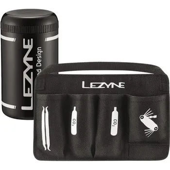Košík na láhev LEZYNE Láhev na nářadí LEZYNE FLOW CADDY WITH ORGANIZER BLACK - Uni