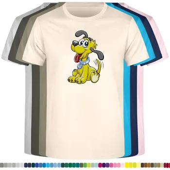 Dívčí tričko detske-levne-bavlnene-tricko-potisk-pes-Pluto Barva: Natural - přírodní, velikost: 104