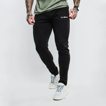 Pánské oblečení GymBeam Tepláky Slimfit Black L