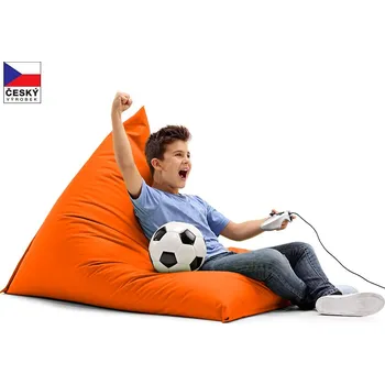 Sedací pytel CrazyShop CRAZYSHOP TRIANGL M, oranžová