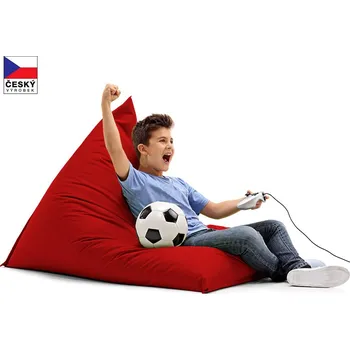 Sedací pytel CrazyShop CRAZYSHOP TRIANGL M, červená