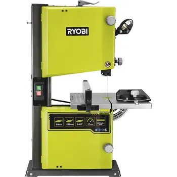 Pila Ryobi RBS250G 250W Pásová pila úhloměr prodlužovací nástavec/podpěra hex klíč kotouč