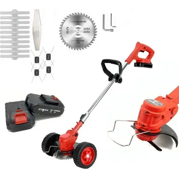 AKU strunová sekačka na trávu, křovinořez + 2x baterie + Kolečka + 16ks příslušenství