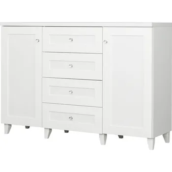 Komoda Komoda 2D4S MA28-BI Majorka bílá matná, 150 x 103 x 44 cm