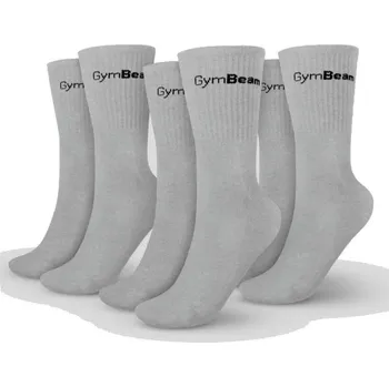 Pánské oblečení GymBeam Ponožky 3/4 Socks 3Pack Grey XL