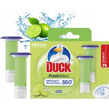 Duck Fresh Discs Lime Krążki Żelowe Limonkowe na toaletu Náhradní náplň 2x36 ml