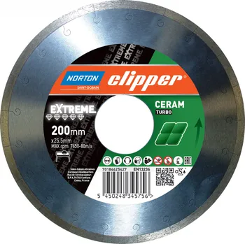 Řezný kotouč Norton Clipper Extreme Ceram Soft 250 x 25,4 x 2 mm