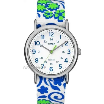 Hodinky TIMEX Weekender Reversible Floral Silver