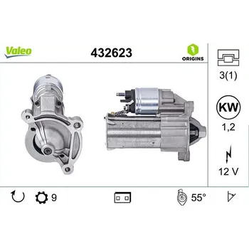 Autoelektrika Startér VALEO 432623