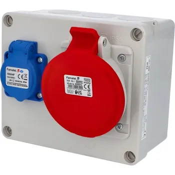 Rozvaděč FAMATEL Skříň 3068 1x230V/1x400V/32A/5P IP44 3068