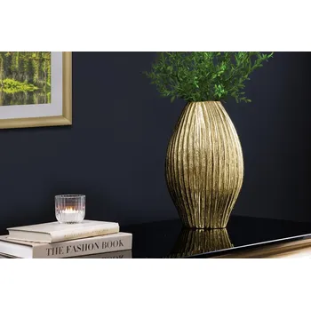 Váza Vysoká váza - Elegance, zlatá vysoká