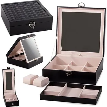 Šperkovnice Verk 01456 Šperkovnice se zrcátkem černá