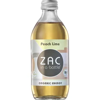Energetický nápoj ZAC Kofeinový nápoj Broskev limetka 330 ml bio