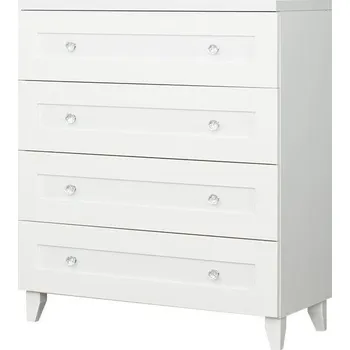 Komoda Komoda 4S MA26-BI, Majorka bílá matná, 90 x 103 x 44 cm