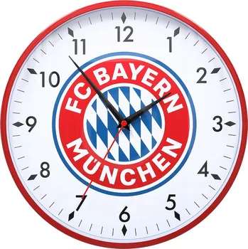Hodiny Bayern Mnichov nástěnné hodiny Wanduhr Bayern Munich official 63650